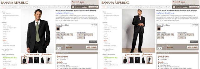 Produktseite von Banana Republic