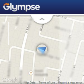 Kartenausschnitt von Glympse