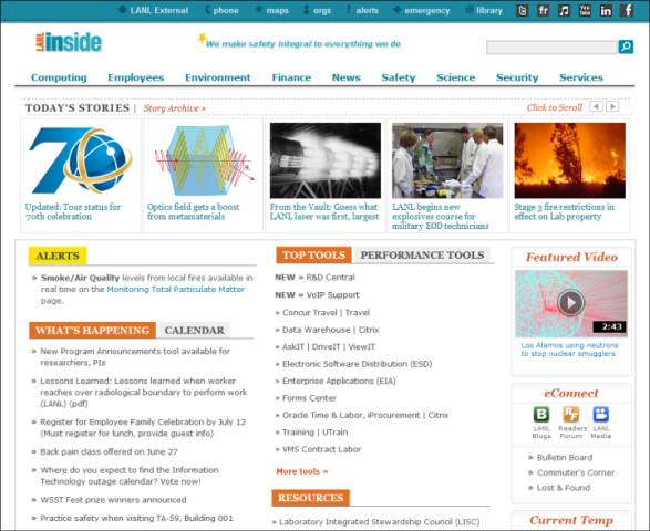 Top Tools bei Los Alamos National Laboratory