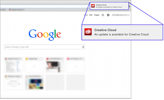 Screenshot Adobe Creative Cloud