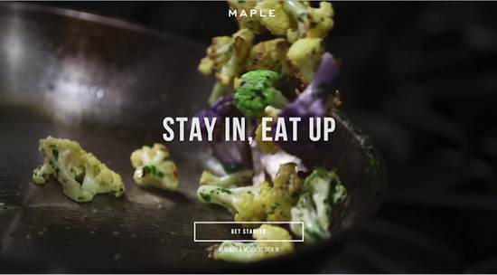 Screenshot von Maple.com