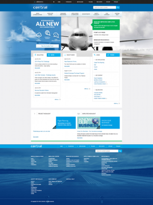 Screenshot NAV CANADA Intranet